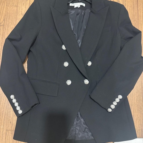Veronica Beard Dickey Jacket / Black with Silver Detailing - Picture 1 of 5